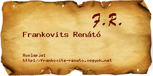 Frankovits Renátó névjegykártya